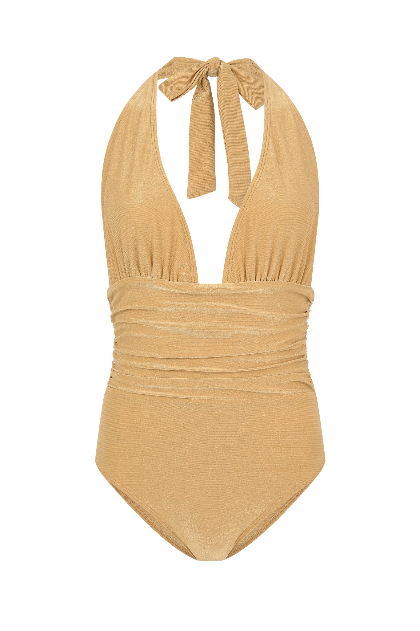 gold bathing suit