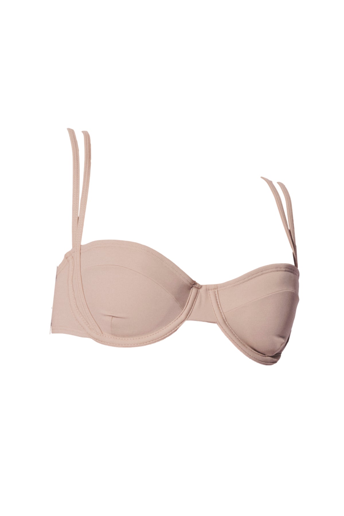 beige balconette bra koraru luxury swimwear regenerated nylon sustainable fashion brand