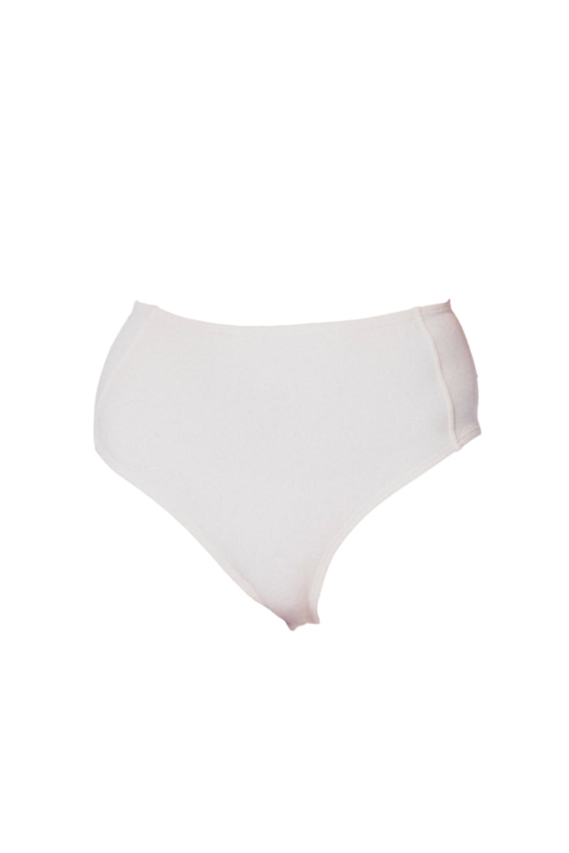 high waist white bikini bottoms wedding swimwear koraru sustainable swimwear brand