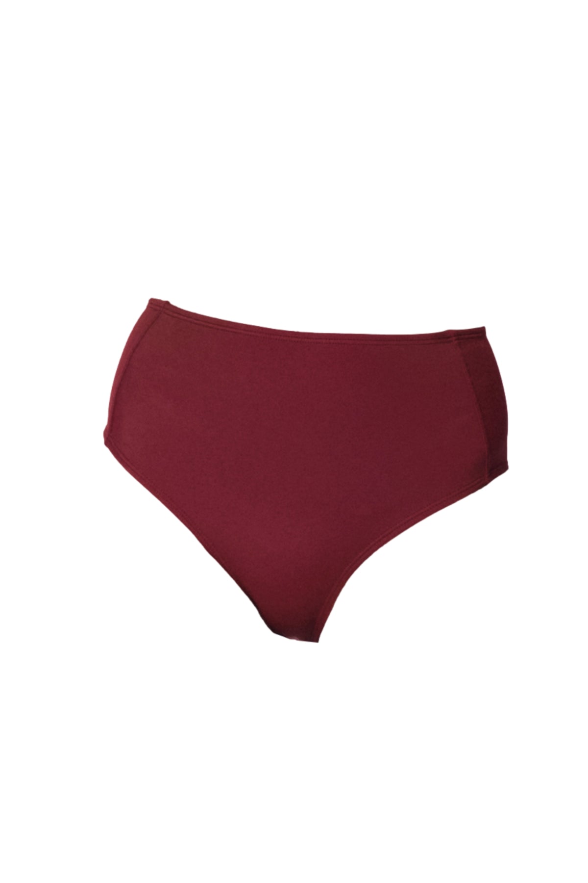 high waist burgundy red bikini bottoms wedding swimwear koraru sustainable swimwear brand