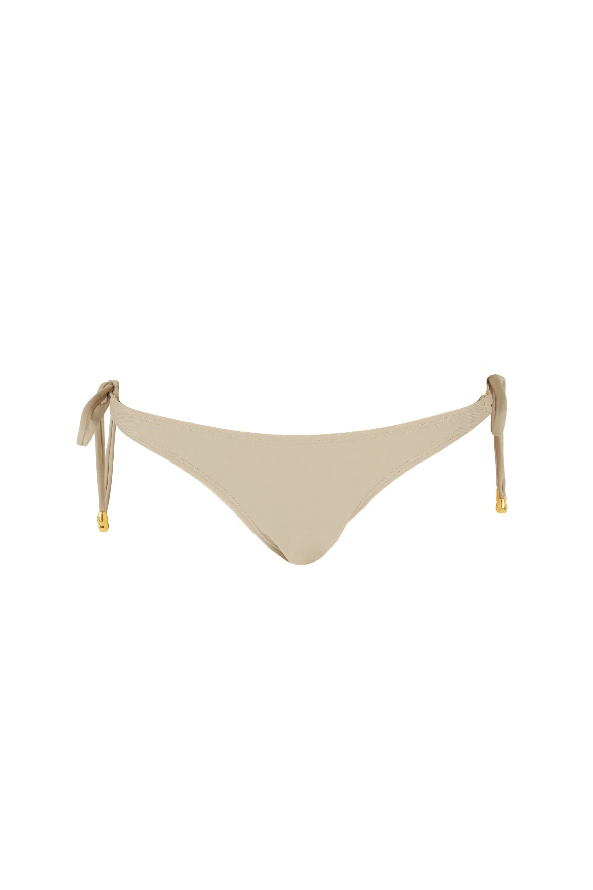 side tie bikini bottoms beige luxury bikini bottoms koraru sustainable swimwear luxury bikini tie bikini bottoms sustainable bikini sets