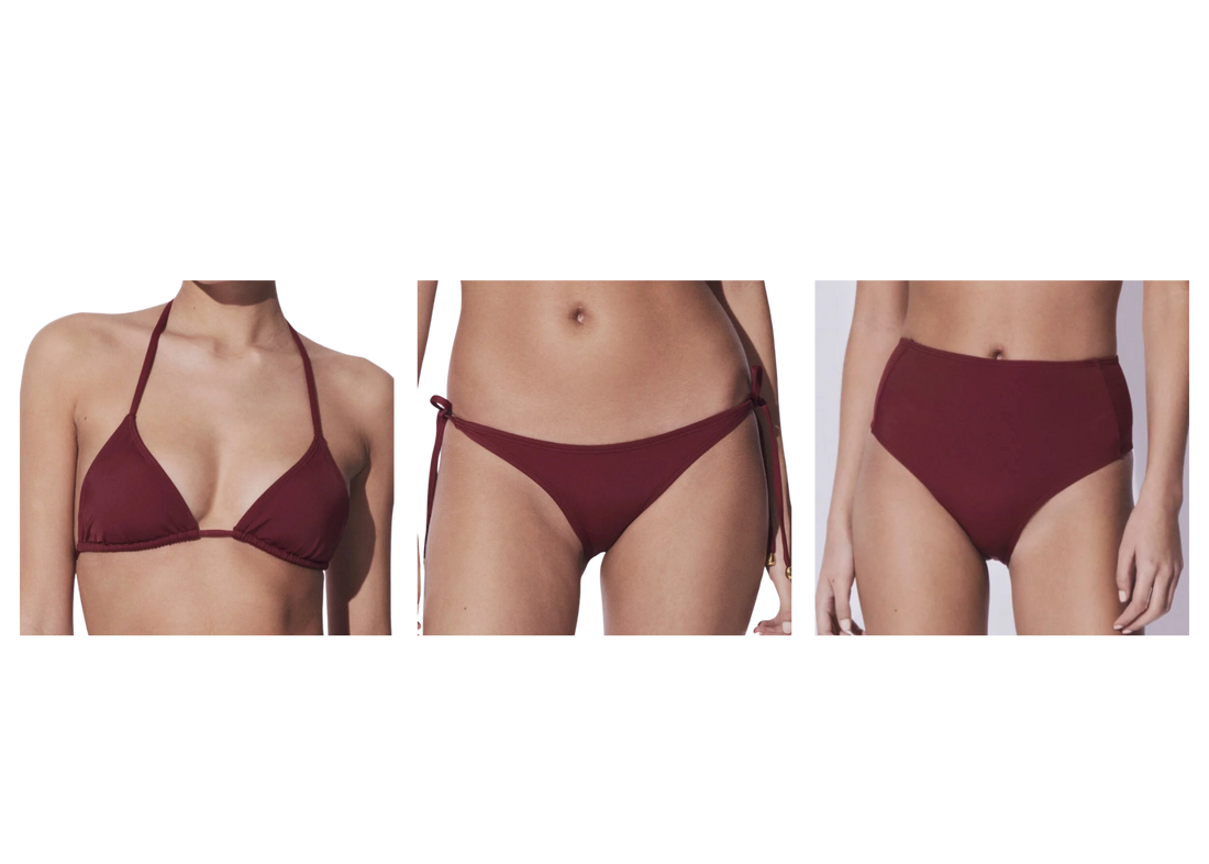 burgundy bikini bundle