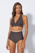 halterneck bronzebikini top
