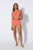 red high waist bikini bottoms