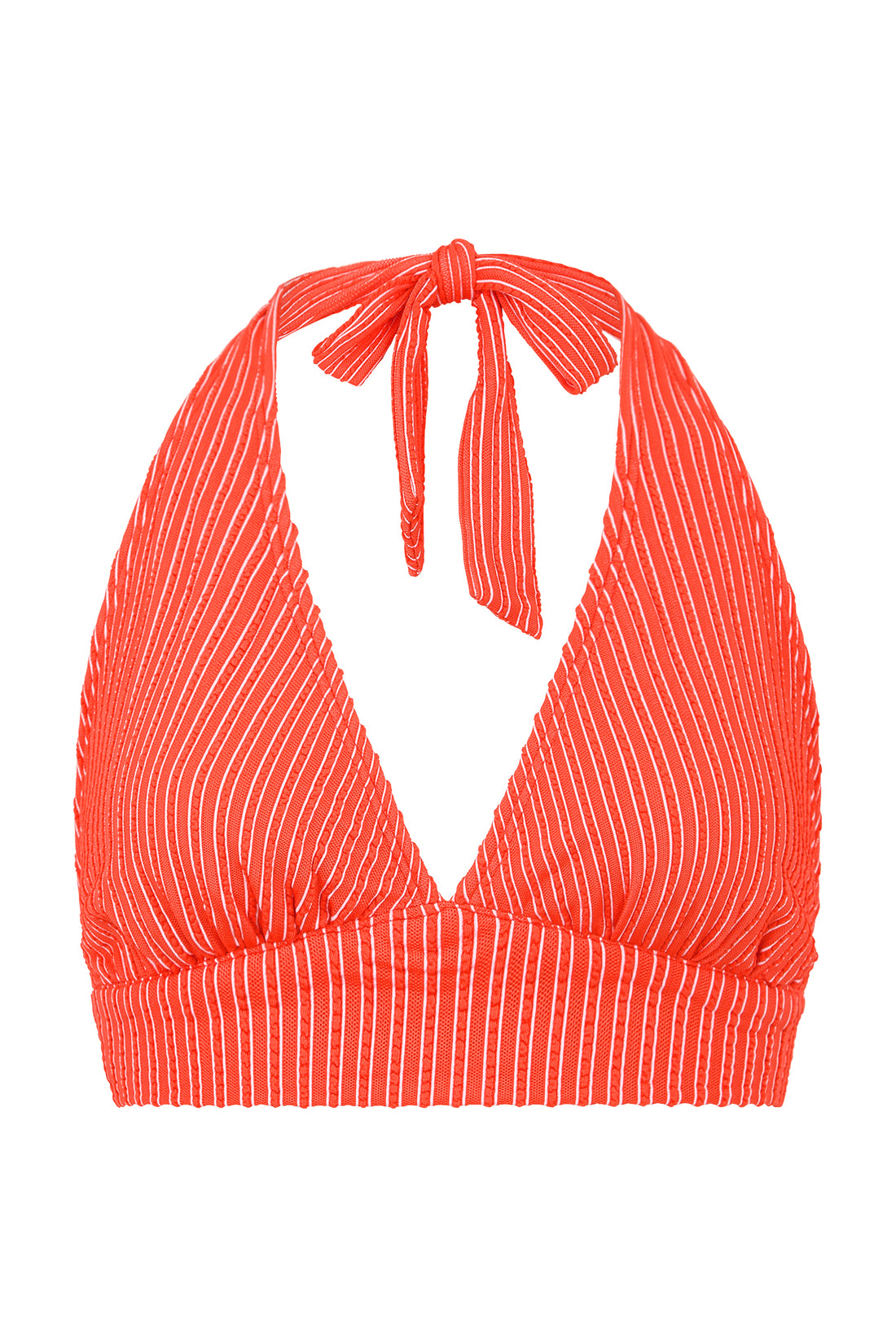 red  halterneck bikini top