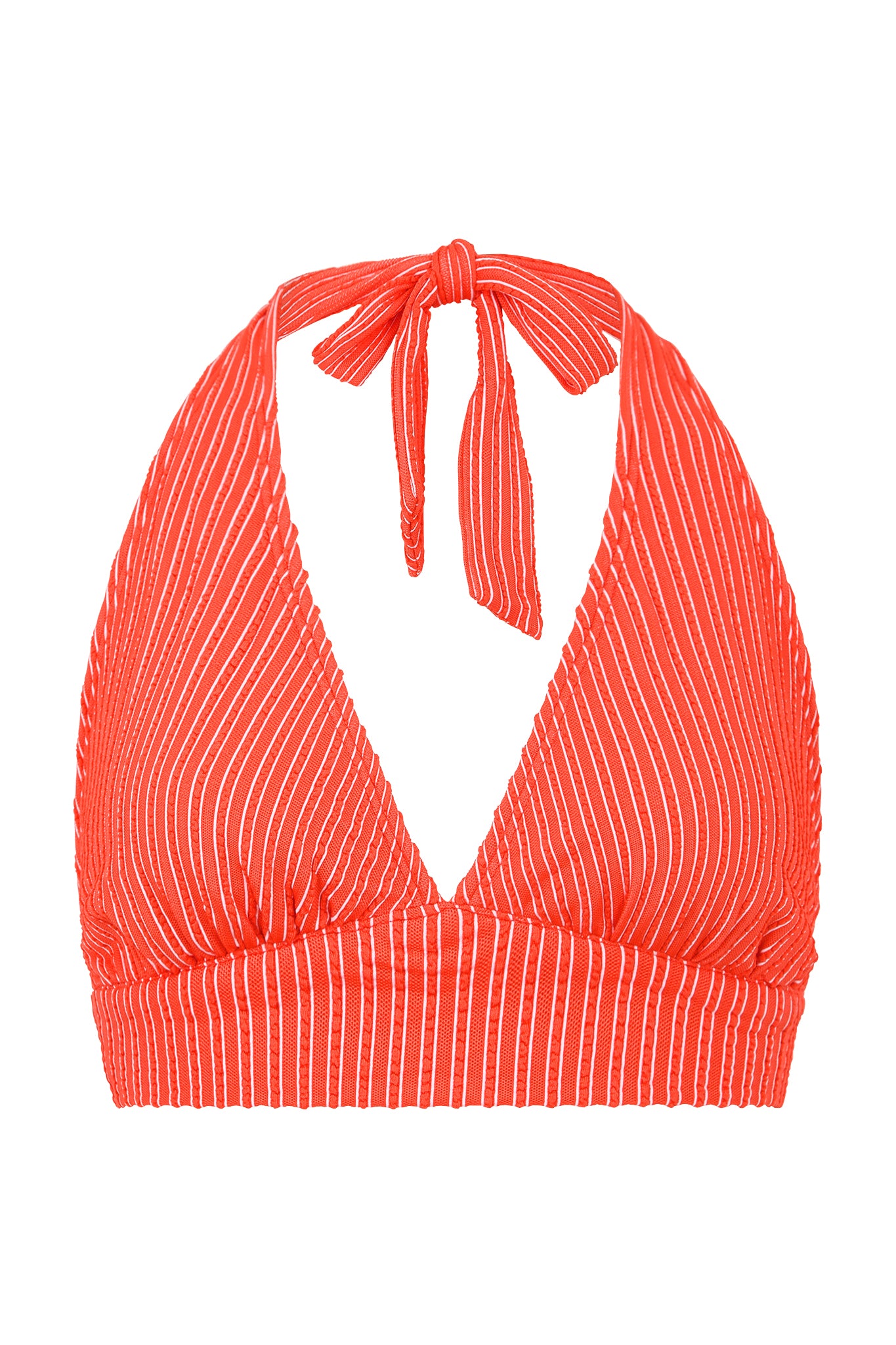 red  halterneck bikini top