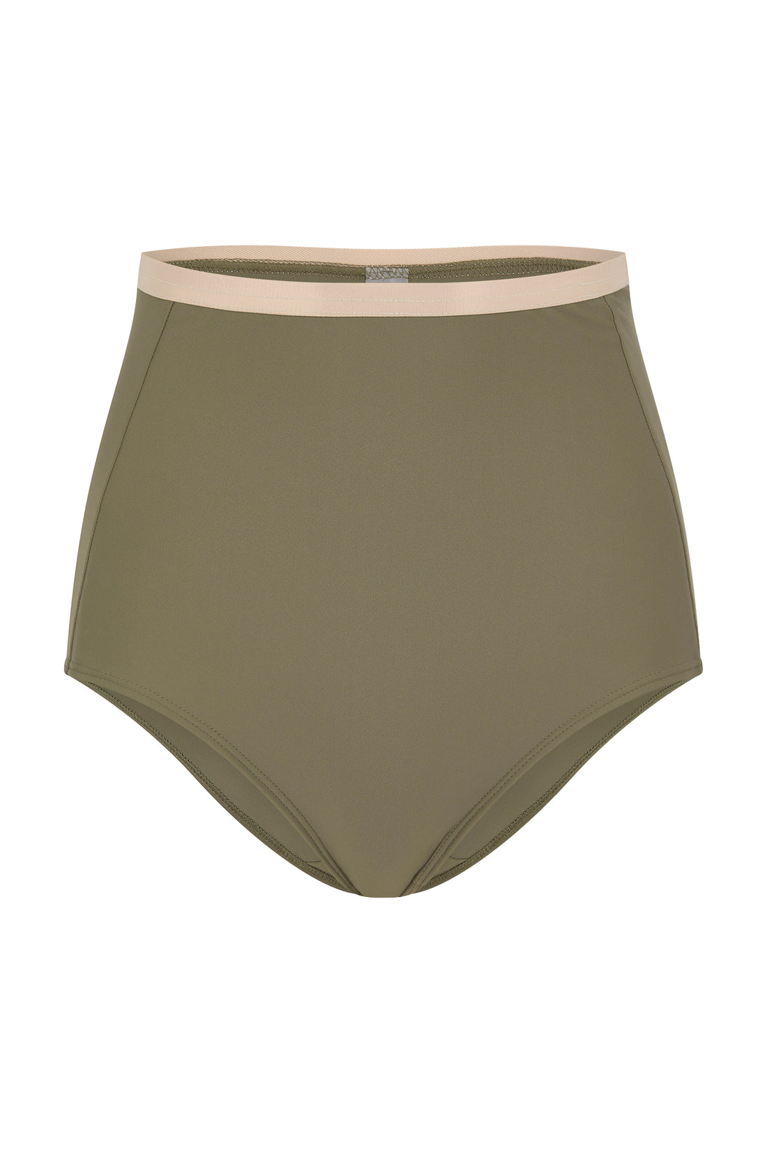 olive green high waist bikini bottoms