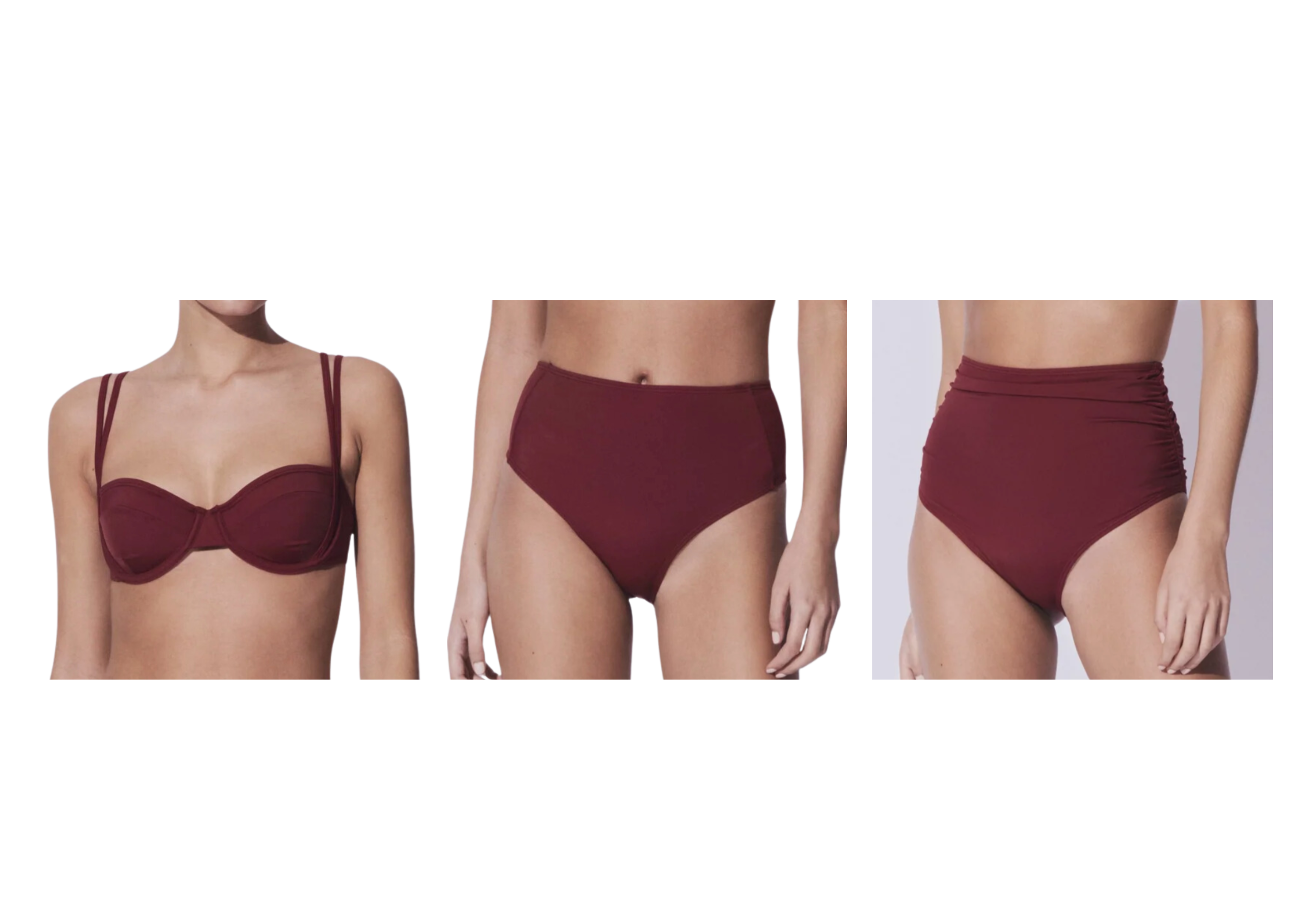 burgundy bikini bundle