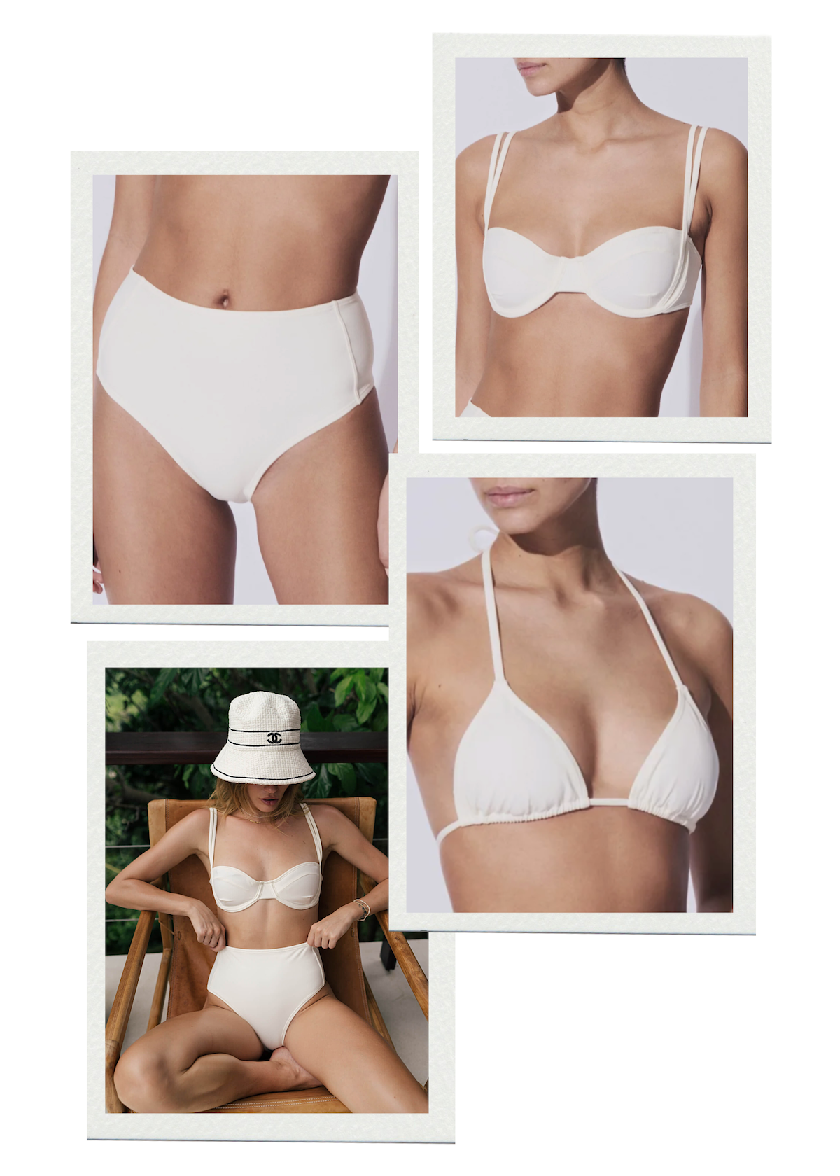 Kumanomi Set + Rifu Top Avorio koraru luxury swimwear