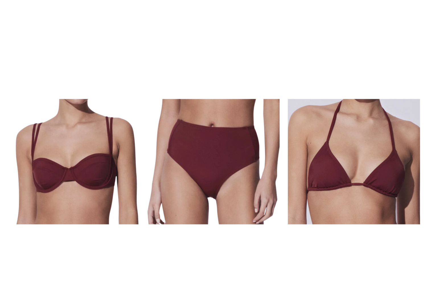 burgundy bikini bundle