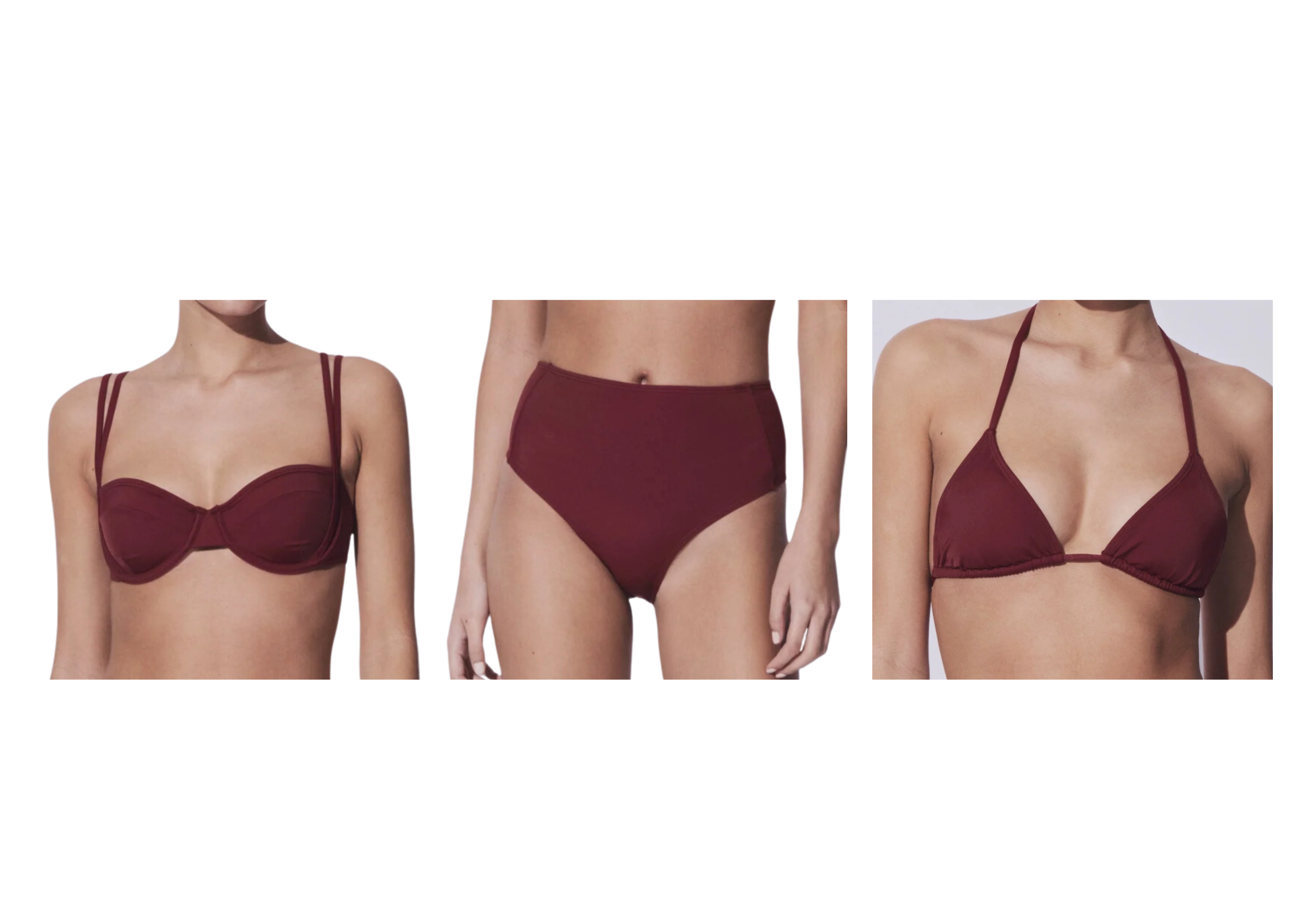 burgundy bikini bundle