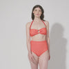 Nikko Scrunch Bikini Bottoms in red stripe by Kōraru