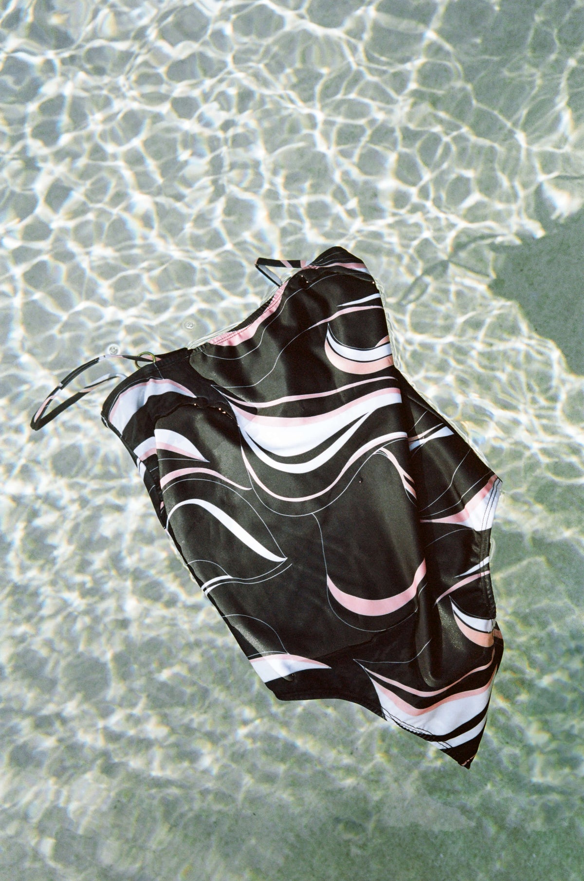 Zabel Tube One-Piece Swimsuit in coral print by Kōraru