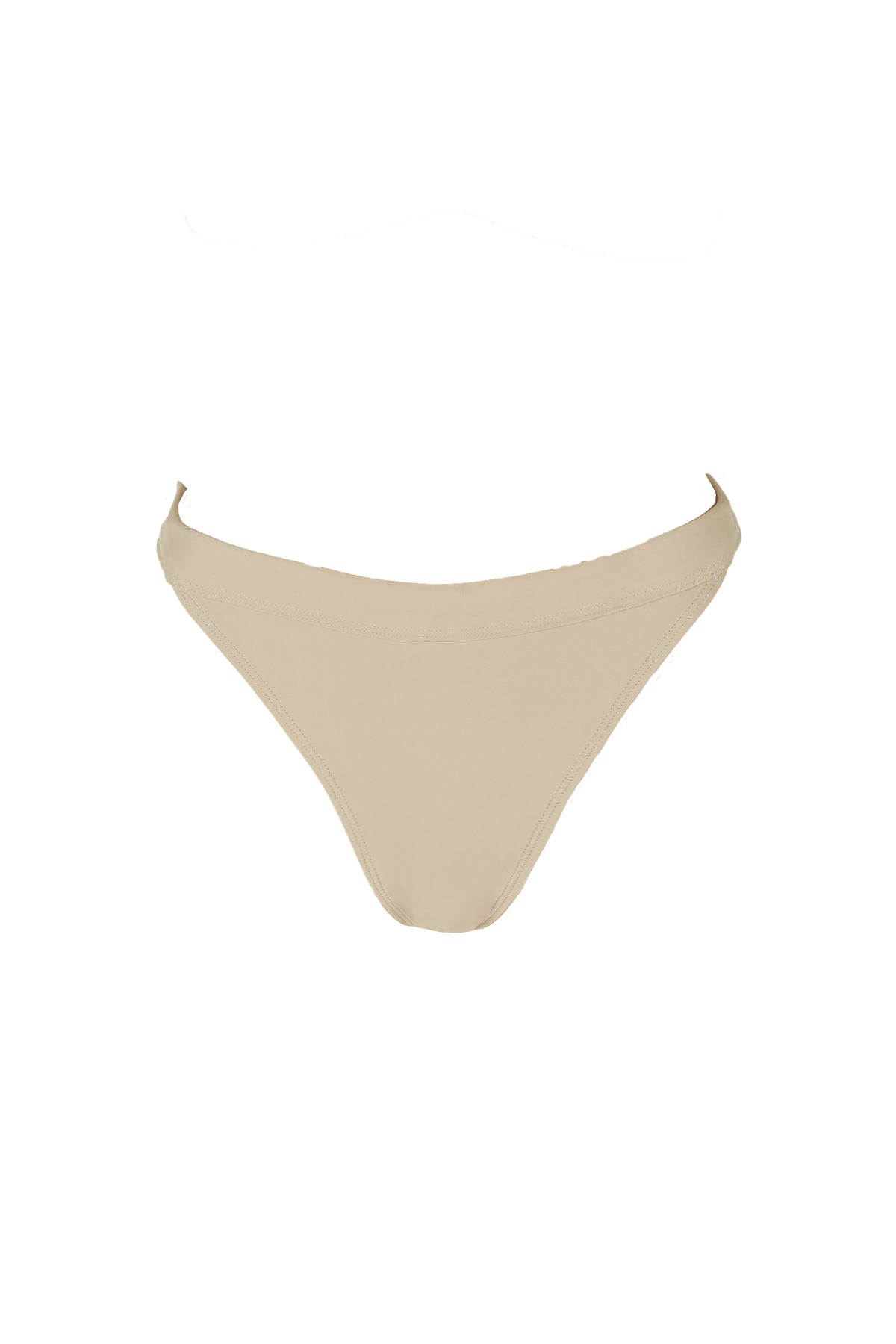 Hedy mid rise bikini bottoms in beige from luxury sustainable swimwear brand Koraru