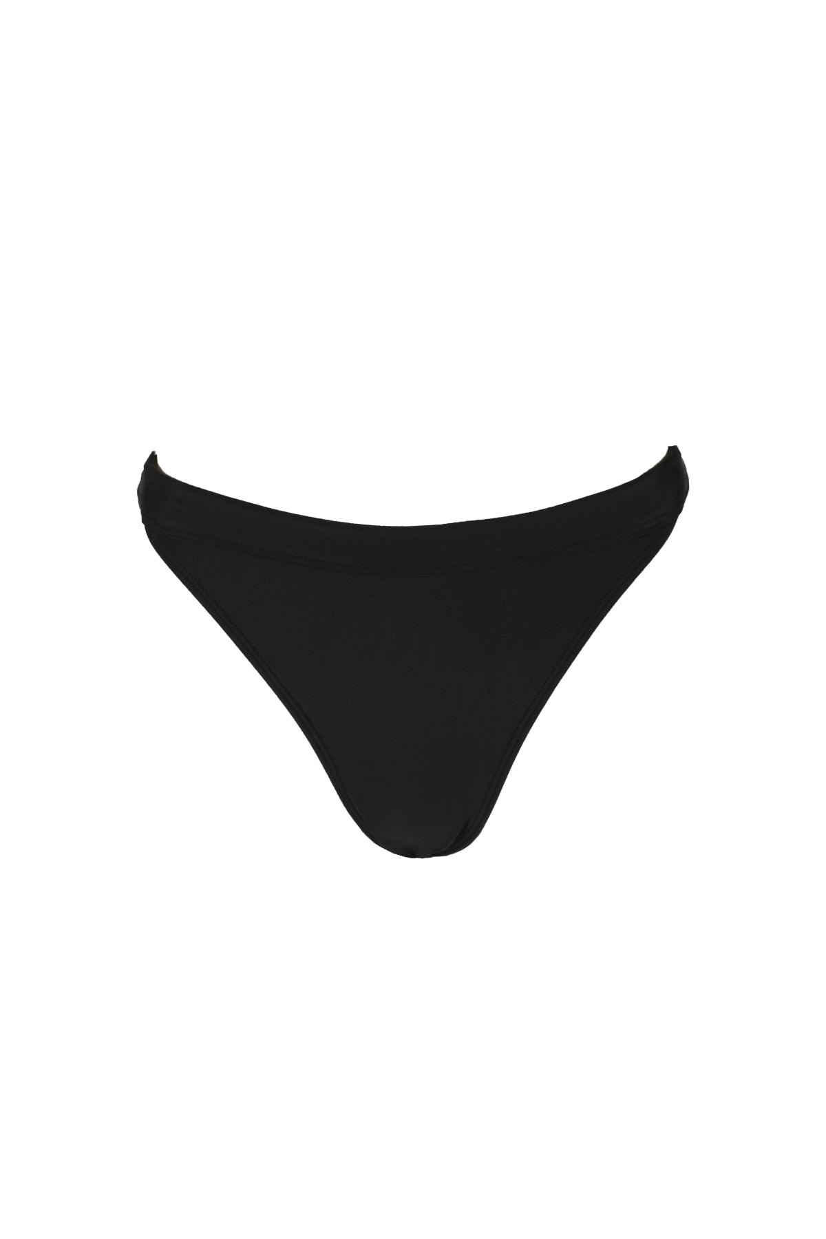 Hedy mid rise bikini bottoms in black from luxury sustainable swimwear brand Koraru
