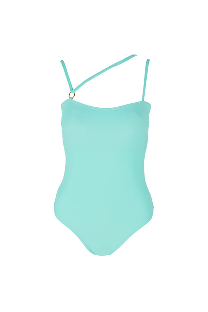 blue one piece swimsuit koraru sustainable swimwear ethical bathing suits koraru best swimwear