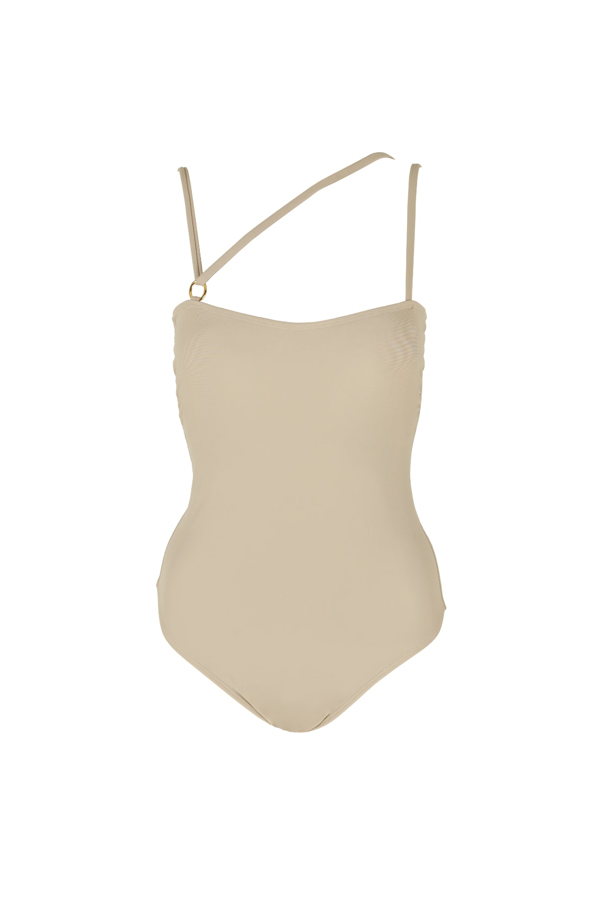 beige one piece swimsuit koraru sustainable swimwear ethical bathing suits koraru best swimwear