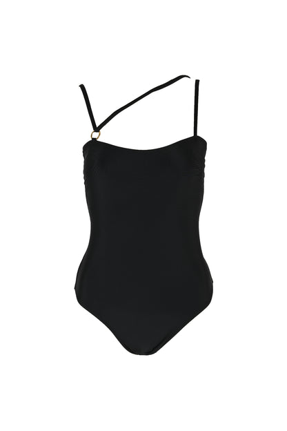 black one piece swimsuit koraru sustainable swimwear ethical bathing suits koraru best swimwear